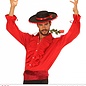 Nieuw2015-2016 Herenblouse in rood met ruches