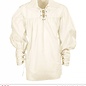 Nieuw2015-2016 Herenblouse in wit met ruches