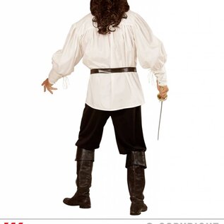 Nieuw2015-2016 Herenblouse in wit met ruches