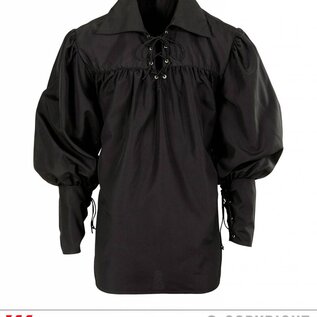 Nieuw2015-2016 Mooie piratenblouse in zwart