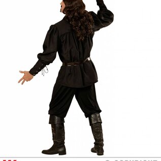 Nieuw2015-2016 Mooie piratenblouse in zwart