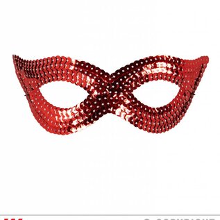 Nieuw2015-2016 Venetiaans oogmasker met rode pailletten