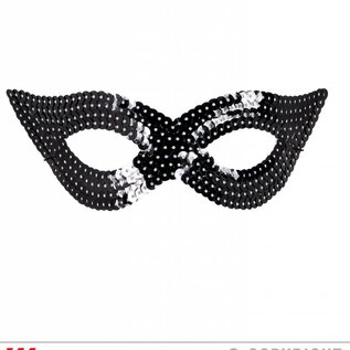 Nieuw2015-2016 Venetiaans oogmasker met zwarte pailletten
