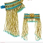 Nieuw2015-2016 Egyptische hoofdbedekking met kralen