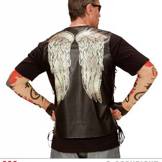Nieuw2015-2016 Moterclub vest met engelen vleugels