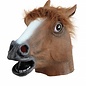 Latex paarden masker bruin