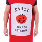 Ketchup fles kostuum