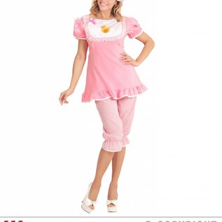 Ondeugend roze dames Big Baby pak
