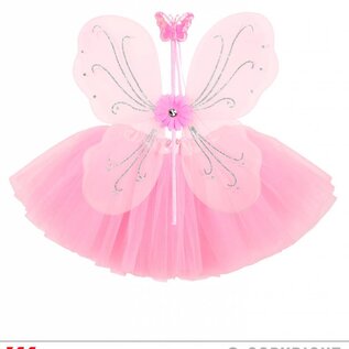Pk  6 Pink "MAGIC FAIRY" (tutu, wings, magic wand)