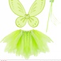 Pk  6 Green "MAGIC FAIRY" (tutu, wings, magic wand)