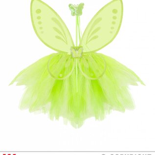 Pk  6 Green "MAGIC FAIRY" (tutu, wings, magic wand)