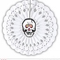 Pk 12 "SKULL PAPER FAN" 50 cm