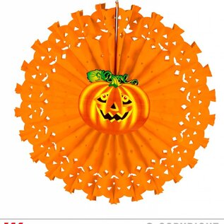 Pk 12 "PUMPKIN PAPER FAN" 50 cm