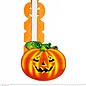 Pk 12 "PUMPKIN PAPER FAN" 50 cm