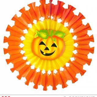Pk 12 "PUMPKIN PAPER FAN" 48 cm