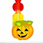 Pk 12 "PUMPKIN PAPER FAN" 48 cm