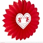Pk 12 "ST. VALENTINE'S DAY PAPER FAN" 61 cm