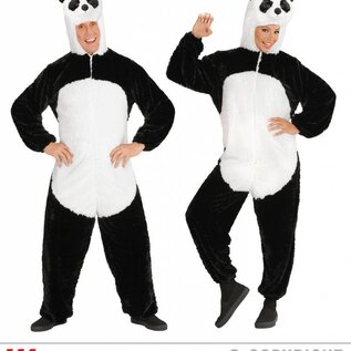 Pluche panda kostuum voor heren en dames