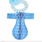 Pk 12 "AZURE HONEYCOMB PACIFIER" 26 cm
