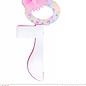 Pk 12 "PINK HONEYCOMB PACIFIER" 26 cm