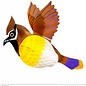 Pk 12 "HONEYCOMB BIRD" 40 cm