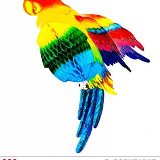 Pk 12 "HONEYCOMB PAROT" 38 cm