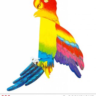 Pk 12 "HONEYCOMB PAROT" 38 cm