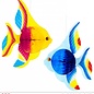 Pk 12 Set of "2 HONEYCOMB TROPICAL FISH" 25 cm