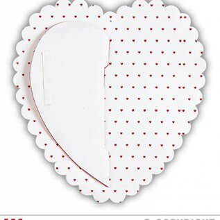 Pk 12 "HONEYCOMB HEART" Ø 25 cm