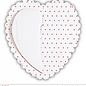 Pk 12 "HONEYCOMB HEART" Ø 25 cm