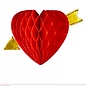 Pk 12 "HONEYCOMB HEART AND ARROW" Ø 13 cm