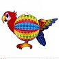 Pk 12 "PARROT LAMPION" 45 cm