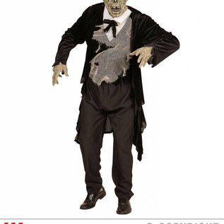 Pk  4 "ZOMBIE GROOM FULL HEAD MASK"