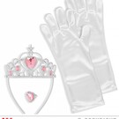 Pk 12 "SNOW PRINCESS SET" (tiara, gloves, ring)