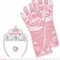 Pk 12 "PINK PRINCESS SET" (tiara, gloves, ring)