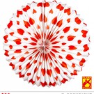 Pk 12 "RED HEARTS LAMPION" Ø 36 cm