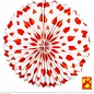 Pk 12 "RED HEARTS LAMPION" Ø 36 cm