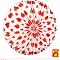 Pk 12 "RED HEARTS LAMPION" Ø 36 cm