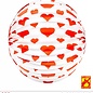 Pk 12 "RED HEARTS LAMPION" Ø 25 cm