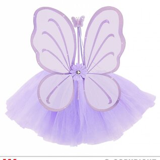 Pk  6 Lilac "MAGIC FAIRY" (tutu, wings, magic wand)