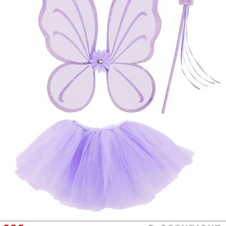 Pk  6 Lilac "MAGIC FAIRY" (tutu, wings, magic wand)