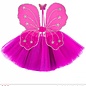 Pk  6 Hot pink "MAGIC FAIRY" (tutu, wings, magic wand)