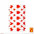 Pk 12 Set of "2 RED HEARTS LANTERNS" Ø 16 cm - h 28 cm