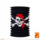 Pk 12 "PIRATE SKULL & CROSS BONES LANTERN" Ø 16 cm - h 28 cm