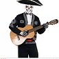 Pk  6 Adjustable satin "DIA DE LOS MUERTOS BOW TIE"