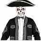 Pk  6 Adjustable satin "DIA DE LOS MUERTOS BOW TIE"