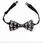 Pk  6 Adjustable satin "DIA DE LOS MUERTOS BOW TIE"