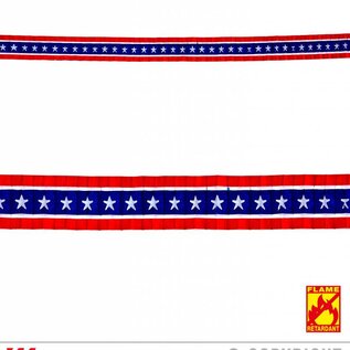 Pk 12 "USA PLEATED GARLAND" 3 m