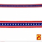 Pk 12 "USA PLEATED GARLAND" 3 m