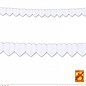 Pk 12 "WHITE HEART GARLAND" 3 m